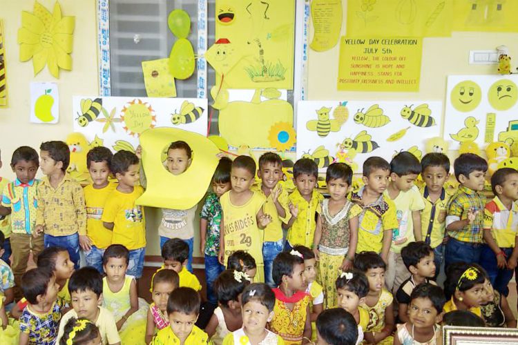 bharath vidhya nikethan school yellow day